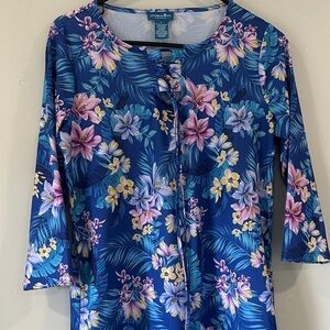 Caribbean Joe Blue Floral Dress size S mini